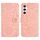 Per Samsung Galaxy S24+ 5G Custodia in pelle con motivo floreale in rilievo (rosa) Per Samsung Galaxy S24+ 5G Custodia in pelle con motivo floreale in rilievo (rosa)