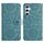 Per Samsung Galaxy S24+ 5G Custodia in pelle con motivo floreale in rilievo (verde scuro) Per Samsung Galaxy S24+ 5G Custodia in pelle con motivo floreale in rilievo (verde scuro)