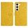 Per Samsung Galaxy S23+ 5G Custodia in pelle con motivo floreale in rilievo (giallo) Per Samsung Galaxy S23+ 5G Custodia in pelle con motivo floreale in rilievo (giallo)
