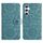 Per Samsung Galaxy S23 FE 5G Custodia in pelle con motivo floreale in rilievo (verde scuro) Per Samsung Galaxy S23 FE 5G Custodia in pelle con motivo floreale in rilievo (verde scuro)