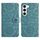 Per Samsung Galaxy S23 5G Custodia in pelle con motivo floreale in rilievo (verde scuro) Per Samsung Galaxy S23 5G Custodia in pelle con motivo floreale in rilievo (verde scuro)