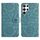 Per Samsung Galaxy S22 Ultra 5G Custodia in pelle con motivo floreale in rilievo (verde scuro) Per Samsung Galaxy S22 Ultra 5G Custodia in pelle con motivo floreale in rilievo (verde scuro)