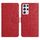 Per Samsung Galaxy S21 Ultra 5G Custodia in pelle con motivo floreale in rilievo (rosso) Per Samsung Galaxy S21 Ultra 5G Custodia in pelle con motivo floreale in rilievo (rosso)