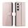 Per Samsung Galaxy S23+ 5G Voltage Custodia per telefono in pelle ultra sottile a pois (oro rosa)
