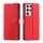 Per Samsung Galaxy S21 Ultra 5G Voltage Custodia per telefono in pelle ultrasottile a pois (rossa) Per Samsung Galaxy S21 Ultra 5G Voltage Custodia per telefono in pelle ultrasottile a pois (rossa)