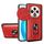Per OPPO Reno12 F 5G Custodia per telefono TPU+PC con slot per schede e scorrevole globale Camshield (rosso)
