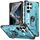 Per Samsung Galaxy S24 Ultra 5G Custodia per telefono con supporto ad anello (azzurro chiaro)