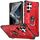 Per Samsung Galaxy S24 Ultra 5G Custodia per telefono con supporto ad anello (rosso) Per Samsung Galaxy S24 Ultra 5G Custodia per telefono con supporto ad anello (rosso)