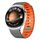 Cinturino universale magnetico in silicone per orologio da 22 mm (grigio arancione) Cinturino universale magnetico in silicone per orologio da 22 mm (grigio arancione)