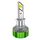 Faro per auto impermeabile in lega di alluminio con doppio tubo di rame a LED da 100 W, lampadina: H1