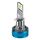 Faro anteriore in lega di alluminio con doppio tubo di rame a LED a tre colori da 50 W, lampadina: H1
