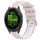 Per Garmin Forerunner 265S 18mm Cinturino sportivo in silicone con fibbia in acciaio bicolore (rosa + bianco) Per Garmin Forerunner 265S 18mm Cinturino sportivo in silicone con fibbia in acciaio bicolore (rosa + bianco)