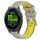Per Garmin Forerunner 265S 18mm Cinturino sportivo in silicone con fibbia in acciaio bicolore (grigio + giallo) Per Garmin Forerunner 265S 18mm Cinturino sportivo in silicone con fibbia in acciaio bicolore (grigio + giallo)