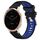 Per cinturino sportivo in silicone con fibbia in acciaio bicolore da 18 mm Garmin Active S (nero + blu) Per cinturino sportivo in silicone con fibbia in acciaio bicolore da 18 mm Garmin Active S (nero + blu)