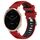 Per cinturino sportivo in silicone con fibbia in acciaio bicolore da 18 mm Garmin Active S (rosso + nero)