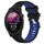 Per Garmin Forerunner 255S 18mm Cinturino sportivo in silicone con fibbia in acciaio bicolore (nero + blu) Per Garmin Forerunner 255S 18mm Cinturino sportivo in silicone con fibbia in acciaio bicolore (nero + blu)