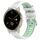Per Garmin Venu 2S 18mm Cinturino sportivo in silicone con fibbia in acciaio bicolore (bianco + verde acqua) Per Garmin Venu 2S 18mm Cinturino sportivo in silicone con fibbia in acciaio bicolore (bianco + verde acqua)