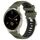 Per Garmin Venu 2S 18mm cinturino sportivo in silicone con fibbia in acciaio bicolore (verde militare + nero) Per Garmin Venu 2S 18mm cinturino sportivo in silicone con fibbia in acciaio bicolore (verde militare + nero)