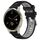 Per Garmin Venu 2S 18mm Cinturino sportivo in silicone con fibbia in acciaio bicolore (nero + grigio) Per Garmin Venu 2S 18mm Cinturino sportivo in silicone con fibbia in acciaio bicolore (nero + grigio)