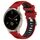 Per Garmin Venu 2S 18mm Cinturino sportivo in silicone con fibbia in acciaio bicolore (rosso + nero) Per Garmin Venu 2S 18mm Cinturino sportivo in silicone con fibbia in acciaio bicolore (rosso + nero)
