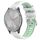 Per Garmin Vivomove 3S 18mm Cinturino sportivo in silicone con fibbia in acciaio bicolore (bianco + verde acqua) Per Garmin Vivomove 3S 18mm Cinturino sportivo in silicone con fibbia in acciaio bicolore (bianco + verde acqua)