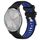 Per Garmin Vivomove 3S 18mm Cinturino sportivo in silicone con fibbia in acciaio bicolore (nero + blu) Per Garmin Vivomove 3S 18mm Cinturino sportivo in silicone con fibbia in acciaio bicolore (nero + blu)