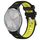 Per Garmin Vivomove 3S 18mm Cinturino sportivo in silicone con fibbia in acciaio bicolore (nero + verde lime) Per Garmin Vivomove 3S 18mm Cinturino sportivo in silicone con fibbia in acciaio bicolore (nero + verde lime)