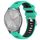 Per Garmin Vivomove 3S 18mm cinturino sportivo in silicone con fibbia in acciaio bicolore (blu lago + nero) Per Garmin Vivomove 3S 18mm cinturino sportivo in silicone con fibbia in acciaio bicolore (blu lago + nero)