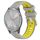 Per Garmin Vivomove 3S 18mm Cinturino sportivo in silicone con fibbia in acciaio bicolore (grigio + giallo) Per Garmin Vivomove 3S 18mm Cinturino sportivo in silicone con fibbia in acciaio bicolore (grigio + giallo)