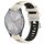 Per Garmin Vivomove 3S 18mm Cinturino sportivo in silicone con fibbia in acciaio bicolore (Starlight + nero) Per Garmin Vivomove 3S 18mm Cinturino sportivo in silicone con fibbia in acciaio bicolore (Starlight + nero)