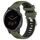 Per Garmin Vivoactive 4S 18mm Cinturino sportivo in silicone con fibbia in acciaio bicolore (verde militare + nero) Per Garmin Vivoactive 4S 18mm Cinturino sportivo in silicone con fibbia in acciaio bicolore (verde militare + nero)