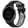 Per Garmin Vivoactive 4S 18mm Cinturino sportivo in silicone con fibbia in acciaio bicolore (nero + grigio) Per Garmin Vivoactive 4S 18mm Cinturino sportivo in silicone con fibbia in acciaio bicolore (nero + grigio)