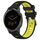 Per Garmin Vivoactive 4S 18mm Cinturino sportivo in silicone con fibbia in acciaio bicolore (nero + verde lime) Per Garmin Vivoactive 4S 18mm Cinturino sportivo in silicone con fibbia in acciaio bicolore (nero + verde lime)