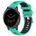 Per Garmin Vivoactive 4S 18mm Cinturino sportivo in silicone con fibbia in acciaio bicolore (blu lago + nero) Per Garmin Vivoactive 4S 18mm Cinturino sportivo in silicone con fibbia in acciaio bicolore (blu lago + nero)