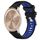 Per Garmin move Trend 20mm Cinturino sportivo in silicone con fibbia in acciaio bicolore (nero + blu) Per Garmin move Trend 20mm Cinturino sportivo in silicone con fibbia in acciaio bicolore (nero + blu)
