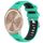 Per Garmin move Trend 20mm Cinturino sportivo in silicone con fibbia in acciaio bicolore (blu lago + nero) Per Garmin move Trend 20mm Cinturino sportivo in silicone con fibbia in acciaio bicolore (blu lago + nero)