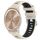 Per Garmin move Trend 20mm Cinturino sportivo in silicone con fibbia in acciaio bicolore (Starlight + nero) Per Garmin move Trend 20mm Cinturino sportivo in silicone con fibbia in acciaio bicolore (Starlight + nero)
