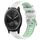 Per Garmin Vivomove Sport 20mm Cinturino sportivo in silicone con fibbia in acciaio bicolore (bianco + verde acqua) Per Garmin Vivomove Sport 20mm Cinturino sportivo in silicone con fibbia in acciaio bicolore (bianco + verde acqua)