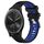 Per Garmin Vivomove Sport 20mm Cinturino sportivo in silicone con fibbia in acciaio bicolore (nero + blu) Per Garmin Vivomove Sport 20mm Cinturino sportivo in silicone con fibbia in acciaio bicolore (nero + blu)