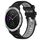 Per Garmin Vivoactive3 20mm Cinturino sportivo in silicone con fibbia in acciaio bicolore (nero + grigio)