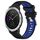 Per Garmin Vivoactive3 20mm Cinturino sportivo in silicone con fibbia in acciaio bicolore (nero + blu) Per Garmin Vivoactive3 20mm Cinturino sportivo in silicone con fibbia in acciaio bicolore (nero + blu)