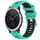 Per Garmin Vivoactive3 20mm Cinturino sportivo in silicone con fibbia in acciaio bicolore da 20 mm (blu lago + nero) Per Garmin Vivoactive3 20mm Cinturino sportivo in silicone con fibbia in acciaio bicolore da 20 mm (blu lago + nero)