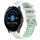Per Garmin Vivoactive3 Music 20mm Cinturino sportivo in silicone con fibbia in acciaio bicolore (bianco + verde acqua) Per Garmin Vivoactive3 Music 20mm Cinturino sportivo in silicone con fibbia in acciaio bicolore (bianco + verde acqua)