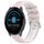 Per Garmin Vivoactive3 Music 20mm Cinturino sportivo in silicone con fibbia in acciaio bicolore (rosa + bianco) Per Garmin Vivoactive3 Music 20mm Cinturino sportivo in silicone con fibbia in acciaio bicolore (rosa + bianco)