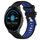 Per Garmin Vivoactive3 Music 20mm Cinturino sportivo in silicone con fibbia in acciaio bicolore (nero + blu) Per Garmin Vivoactive3 Music 20mm Cinturino sportivo in silicone con fibbia in acciaio bicolore (nero + blu)
