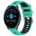 Per Garmin Vivoactive3 Music 20mm Cinturino sportivo in silicone con fibbia in acciaio bicolore (lago blu + nero) Per Garmin Vivoactive3 Music 20mm Cinturino sportivo in silicone con fibbia in acciaio bicolore (lago blu + nero)