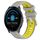 Per Garmin Vivoactive3 Music 20mm Cinturino sportivo in silicone con fibbia in acciaio bicolore (grigio + giallo) Per Garmin Vivoactive3 Music 20mm Cinturino sportivo in silicone con fibbia in acciaio bicolore (grigio + giallo)