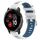 Per Garmin Venu 2 Plus 20mm Cinturino sportivo in silicone con fibbia in acciaio bicolore (bianco + blu) Per Garmin Venu 2 Plus 20mm Cinturino sportivo in silicone con fibbia in acciaio bicolore (bianco + blu)