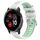 Per Garmin Venu 2 Plus 20mm Cinturino sportivo in silicone con fibbia in acciaio bicolore (bianco + verde acqua) Per Garmin Venu 2 Plus 20mm Cinturino sportivo in silicone con fibbia in acciaio bicolore (bianco + verde acqua)
