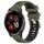 Per Garmin Venu 2 Plus 20mm Cinturino sportivo in silicone con fibbia in acciaio bicolore (verde militare + nero) Per Garmin Venu 2 Plus 20mm Cinturino sportivo in silicone con fibbia in acciaio bicolore (verde militare + nero)